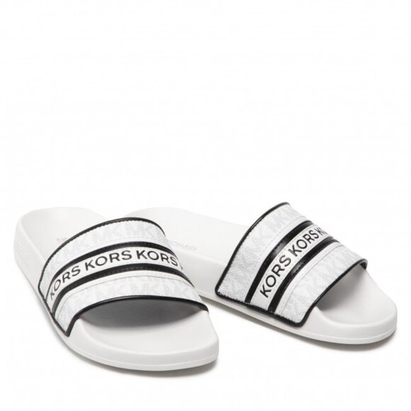 Michael Michael Kors Gilmore Logo-Print Slides - Picture 3 of 6